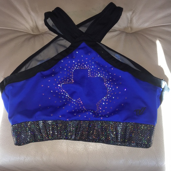 SPIRIT OF TEXAS SPARKLY SPORTS BRA - Picture 1 of 2